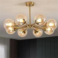 Maison moderne haricot magique boule de verre lustre luminaires lustres salon chambre plafond lustre pendentif lumières
