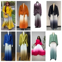 Haute qualité Stretch Design Original Issey Miyake femmes deux pièces grande taille gratuit lâche plissé femmes 2 pièces robes
