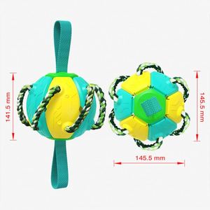 Pet Nguồn cung cấp nhà máy bán buôn ngoài trời con chó đồ chơi hung hăng chewers Pet đào tạo bóng đá frisbeed đồ chơi bay đĩa đồ chơi - Product Image 6