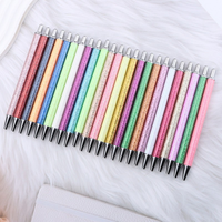 Stylo bille métallique créatif multicolore, pointe 1,0 mm, écriture fluide, accepte la personnalisation de la couleur, stylo bille rétractable