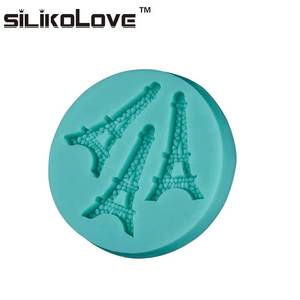 3-cavity Eiffel Tower design <b>silicone</b> pastry equipment cake baking <b>tool</b> - Product Image 2