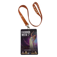 Expédition rapide en 1 à 3 jours, impression couleur personnalisée en usine, badge d'identification VIP pour événements avec cordon