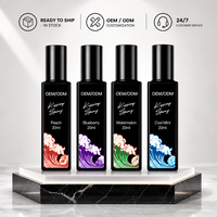 OEM ODM 20ml Semprotan Penyegar Mulut 4 Rasa Peach Blueberry Watermelon Mint Semprotan Napas Grosir