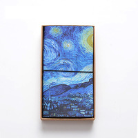 Notes de lecture Van Gogh Classic Strap A5 Notebook Portable Hand Ledger avec Life Imitation Leather Imprimé School Gift Use