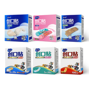 Haishi Hainuo Medical Bandage Wholesale PE Transparent <b>Waterproof</b> Small Wound Adhesives Cartoon Colored Foot Warding Adhesives - Product Image 3