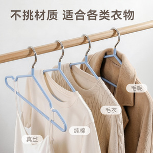 Wide Shoulder Clothes Hanger Non Slip Plastic Coat Hanger For Home Use Adult Clothing Organizer Rectangle Shape Hook Type - Product Image 4