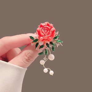 Accessoires de cheongsam haut de gamme pour costumes anciens, broches rétro, corsages de niche pour femmes, fleur de perle luxueuse - Product Image 2