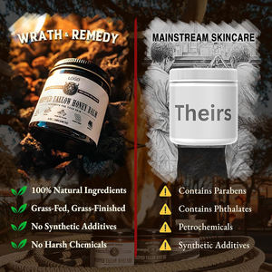 Baume Fouetté Artisanal au Suif de Bœuf Bio Marque Blanche pour la Peau – Hydratant au Suif de Bœuf et <span class=keywords><strong>Miel</strong></span> pour une Peau Soyeuse - Product Image 5