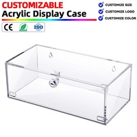 Vitrine Murale ou de Bureau en Acrylique Transparent Moderne et Écologique pour Objets de Collection – Organiseur Réfrigérateur en Acrylique