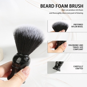 Pennello da <span class=keywords><strong>Barba</strong></span> Personalizzato con LOGO, Setole Sintetiche di Qualità, per Schiuma da <span class=keywords><strong>Barba</strong></span>, Crema da <span class=keywords><strong>Rasatura</strong></span>, Pennello per Peli del Viso, Baffi e <span class=keywords><strong>Barba</strong></span>, Pennello da <span class=keywords><strong>Rasatura</strong></span> Umida per <span class=keywords><strong>Uomo</strong></span> - Product Image 4