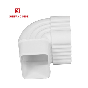 Lợp máng xối <span class=keywords><strong>downspout</strong></span> 90 độ máng xối khuỷu tay 5.2 inch nước mư<span class=keywords><strong>a</strong></span> PVC Ống phù hợp Trung Quốc nhà máy - Product Image 1