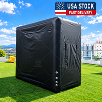 Tente de simulation de golf gonflable en gros, cage de frappe de golf portable avec pompe à air et écran amovible pour usage intérieur et extérieur