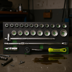 Fasano <b>Socket</b> Set 100 Pc 1/4 3/8 1/2 Inch Drive Metric And Sae For Auto Repair - Product Image 3