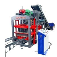 Machine automatique de fabrication de blocs de ciment et de béton QTJ4-25 avec PLC et pompe hydraulique pour la production de pavés