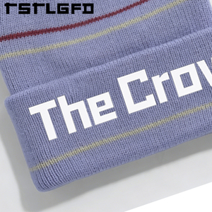 Gorros de Punto Personalizados con Logotipo, Gorro de Invierno a Rayas de Dos Tonos, Tejido Suave, con Borde Reforzado, Venta al Por Mayor, Fabricante - Product Image 4
