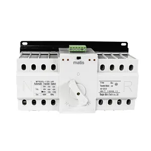 Wholesale 4P 380V 80-125A electronic automatic transfer switch 4 breaker