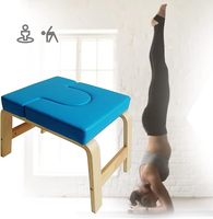 Chaise d'entraînement portative d'équilibre de force en bois solide de banc de Headstand de yoga pour le yoga