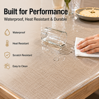 Nappe en PVC transparent sur mesure YJ pour comptoir de magasin de détail ou de supermarché – Fournisseur OEM