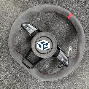 Volante Deportivo Personalizado de Cuero y Fibra de Carbono M Sport para Audi A3 V8 A4 A5 A7 B8 C7 A6 C8 <span class=keywords><strong>S3</strong></span> Rs3 Rs7 S5 B9 S4 B8.5 SQ5 S4 B8.5 <span class=keywords><strong>S3</strong></span> - Product Image 1