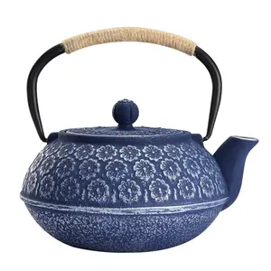 搪瓷金属茶壶水壶铸铁茶壶，带304ss不锈钢浸泡器