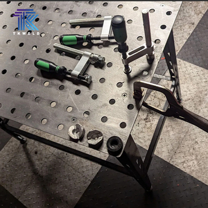 โต๊ะเชื่อมแบบ 3 มิติ รุ่นใหม่ TKweld ได้รับการรับรองมาตรฐาน CE คุณภาพสูง ผลิตจากเหล็ก Q355 หนา 0.5 มม. พร้อมระบบพลาสมาไนไตรดิ้ง สถานีบัดกรี D16/D28 ใช้แบตเตอรี่ - Product Image 3
