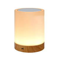 Lampe de table LED moderne 5V DC, alimentée par batterie, variateur tactile USB, RGB 3 couleurs, matériau PC, utilisation en chambre, éclairage réglable