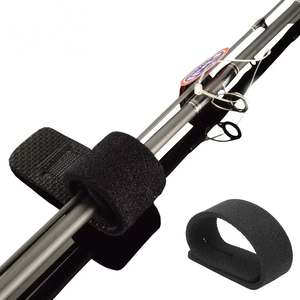 Jsfun 10 chiếc cần câu ba màu màu xanh dương và Đen Màu Đỏ cần câu dây chống trượt cần câu dây đai bọc đàn hồi có thể tái sử dụng - Product Image 3