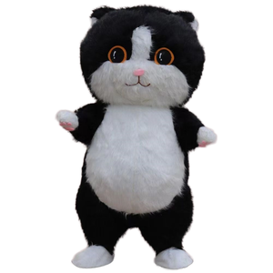Disfraz de Mascota de gato negro inflable de alta calidad de 2,6 M personaje de dibujos animados <span class=keywords><strong>Pixar</strong></span> para adultos disfraz de Mascota de gato inflable