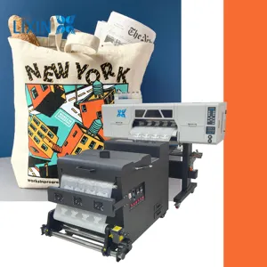 heat transfer DTF printing machine T-shirt printer with 2 printerhead To Garment Fabric Textile Printer Printing Machine