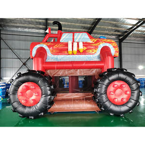 Château gonflable commercial à thème <span class=keywords><strong>voiture</strong></span> flamboyante en PVC pour parc d'attractions extérieur - Product Image 3