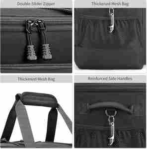 Sac à déjeuner isotherme tactique pliable 20L avec fermeture éclair, étanche et anti-fuite, durable pour hommes - Idéal pour les courses au supermarché et les sorties en parc - Product Image 3