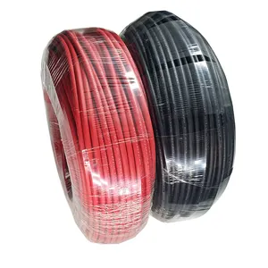 Высокое качество PV DC кабель красный черный PV1-F PV кабель Солнечный одиночный двойной кабель