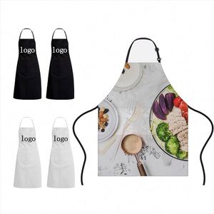 Custom Design Kitchen <b>Apron</b> with Pockets All Over Full Printing Business Advertising Promotional Gift <b>Aprons</b> Kitchen Polyester - Product Image 1