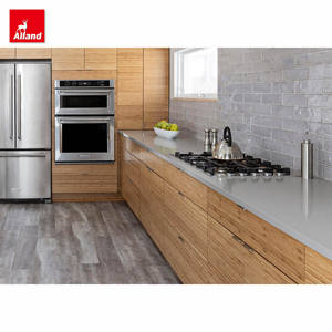 Armoires de cuisine modulaires Alland en <span class=keywords><strong>bois</strong></span> massif et MDF avec finition stratifiée/plaquée verre, design moderne, écologiques, rangement pour salle à manger - Product Image 5