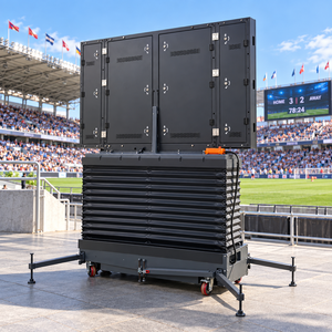 Pantalla LED móvil P3 para exteriores sobre ruedas, pantalla de video LED reutilizable para alquiler en eventos deportivos, pantalla resistente al viento para transmisión en vivo de puntuaciones en exteriores - Product Image 4