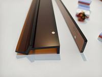 Supports de Mahjong en Acrylique Transparent Marron Premium de 20 Pouces avec Poussoirs Magnétiques pour le Divertissement Ludique