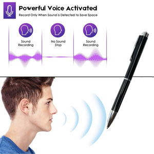 Aomago Enregistreur <span class=keywords><strong>de</strong></span> stylo portable personnalisé Enregistreur vocal numérique à commande vocale avec lecture MP3 Clé USB personnalisée - Product Image 3