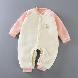 Combinaison pour bébé automne-hiver, combinaison à manches longues pour bébé, 100% polyester, combinaison pour enfants de 0 à 18 mois, pyjama chaud pour enfants - Product Image 2