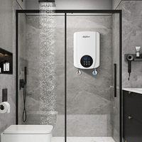 Chauffe-eau électrique intelligent mural sans réservoir pour salle de bain, fabriqué en usine avec 19 ans d'expérience, idéal pour les hôtels, vendu en Ouganda