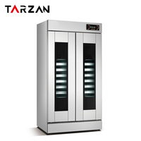Armoire de fermentation de pain commerciale Machine de fabrication de pain électrique à double porte 32 plateaux Machine d'épreuve de pâte à pain