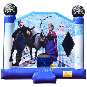 Château gonflable personnalisé sur le thème de Frozen à vendre - Aire de jeux gonflable commerciale sur le thème de <span class=keywords><strong>Elsa</strong></span> et Anna avec toboggan - Product Image 3