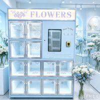 Distributeur de fleurs écologique et efficace avec batterie solaire et moniteur d'énergie