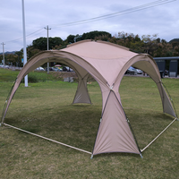 Tente dôme géodésique haut de gamme pour l'extérieur, auvent pare-soleil, kit complet de camping, tissu Oxford imperméable 2000-3000mm, quatre saisons