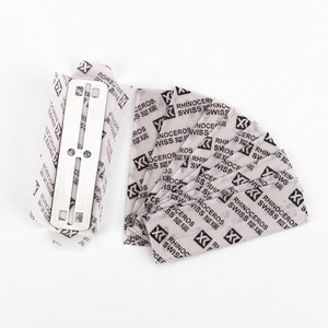 มีดโกนแบบแมนนวลสำหรับผู้ชาย ใบมีดสแตนเลสสองด้าน ทำความสะอาดและกำจัดตะไคร่น้ำ ใบมีด 77 ใบ - Product Image 2