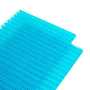УФ прозрачная пленка для теплицы 99% УФ-защита толщиной 4-25 мм 2,1*5,8 м поликарбонатный лист теплицы