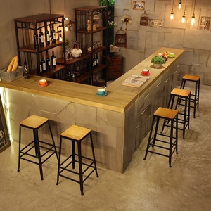 כיסא בר שרפרף גבוה ברזל בית משענת בר שרפרף שולחן וכיסא מודרני גבוה פשוט בר כיסא גבוה - Product Image 2