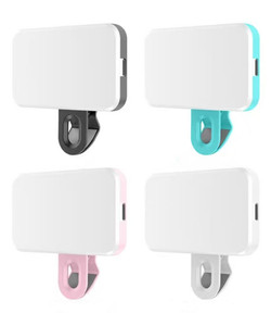 Tốt Nhất Bán LED Ảnh Tự Sướng Ánh Sáng Có Thể Sạc Lại 3 Màu Nhiệt Độ Clip Trên Cho Điện Thoại Máy Tính Xách Tay Máy Tính Bảng Cuộc Họp Mini LED Ánh Sáng - Product Image 5