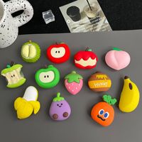 Coque de téléphone transparente avec coussin d'air et support paresseux, motif fruits simulés, pour visionnage de séries sur bureau