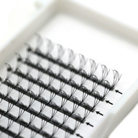 Extensions de cils synthétiques ultra-douces, style elfe, inspirées des mangas, de luxe, pour le commerce de gros international, effet réaliste et ajouré