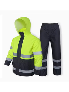 Impermeabile Unisex <span class=keywords><strong>per</strong></span> <span class=keywords><strong>Motociclisti</strong></span> con Strisce Riflettenti, Giacca e Pantaloni <span class=keywords><strong>per</strong></span> Golf, Pesca e Guida Sicura - Product Image 2